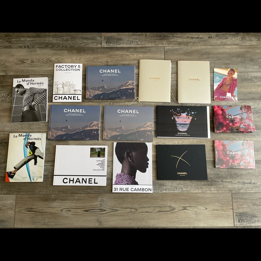 Chanel  and Hermès collectable books  bundle